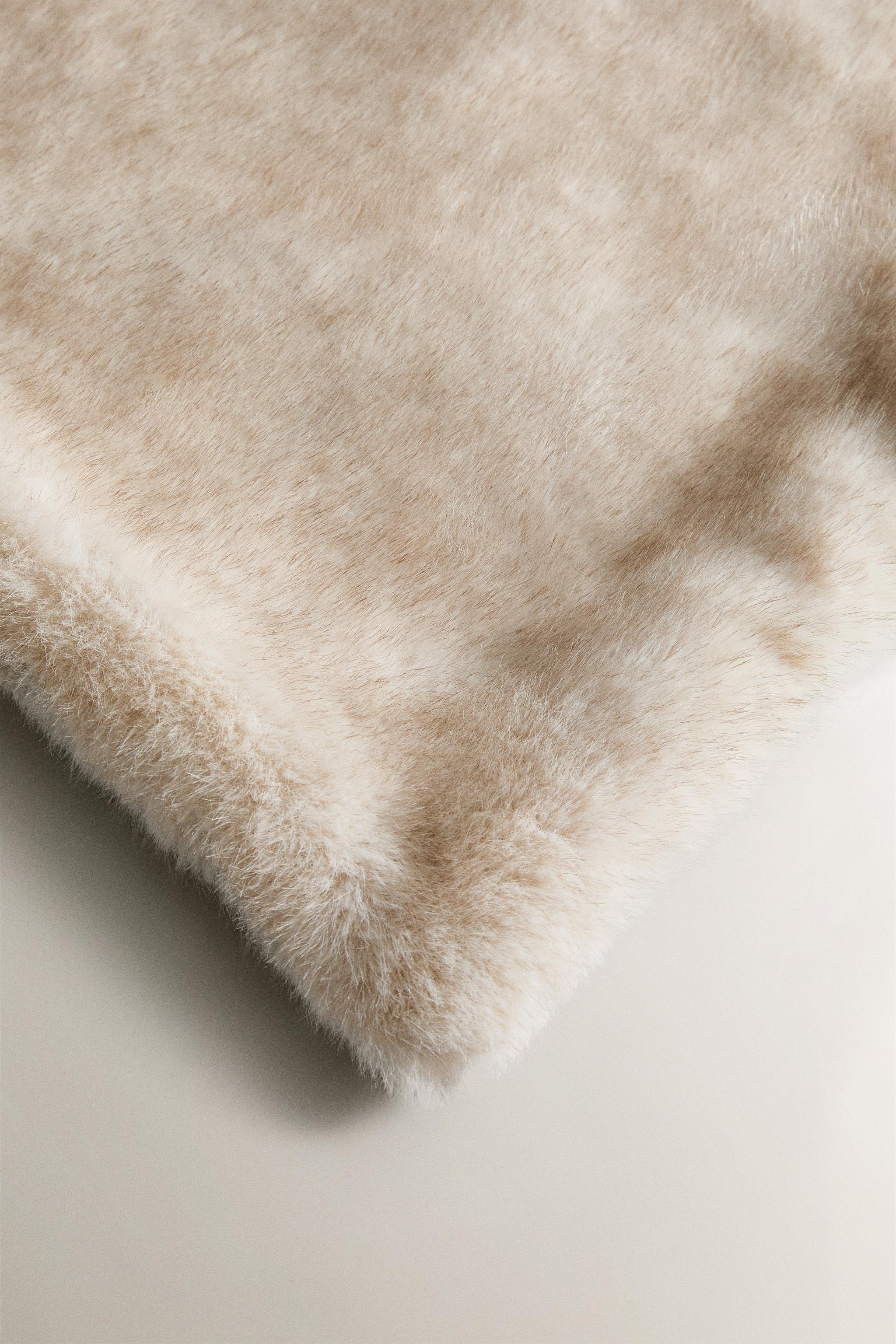 PLAID FOURRURE DOUBLE FACE